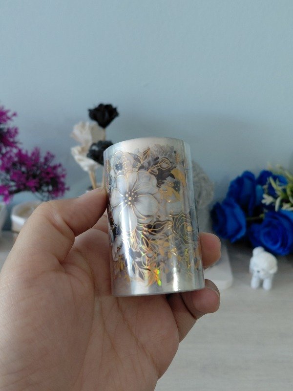 Producto - Washis en PET - Midnight garden gris #003