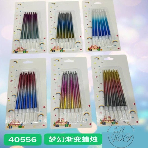 Producto - BLISTER X6 VELAS COLORES CAMBIANDO 40556