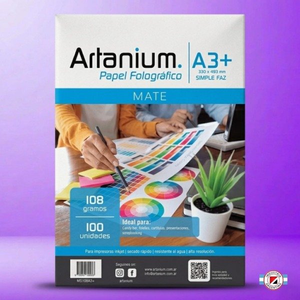 Producto - PAPEL FOTOGRÁFICO MATE ARTANIUM A4 108 gr 100 Hojas