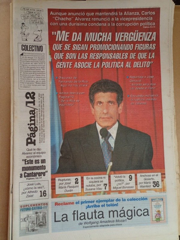 Producto - Página/12 Me da mucha vergüenza - 7 de octubre de 2000