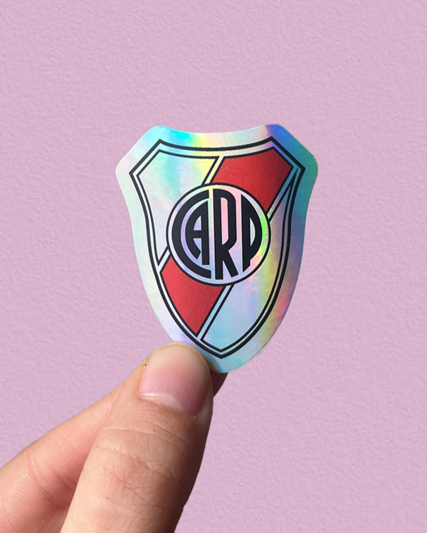 Producto - ESCUDO RIVER HOLO - Sticker Individual Holografico River Plate