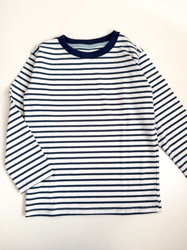 Producto - Remera rayada azul