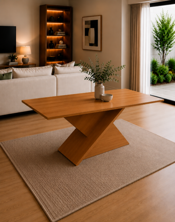 Producto - MESA INFINITY DE MADERA PARAÍSO DE ALTA CALIDAD COLOR LISO RECTANGULAR