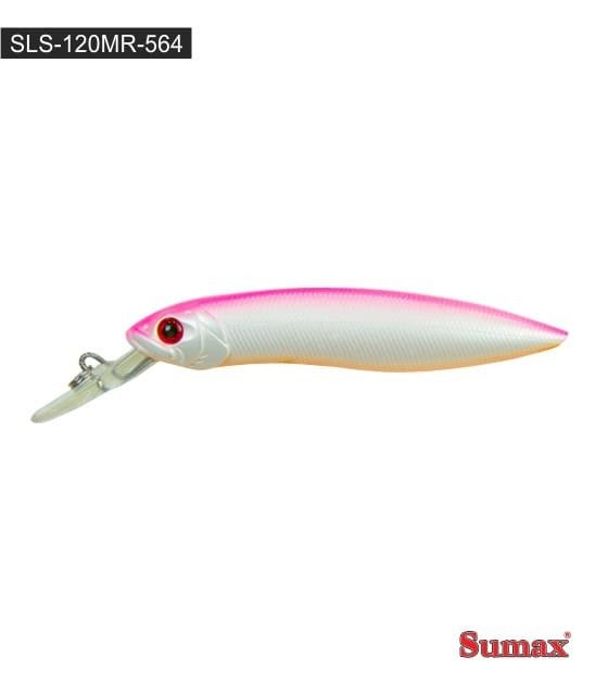 Producto - Isca Sumax Lunker Slayer SLS FUCSIA Y BLANCO-120MR