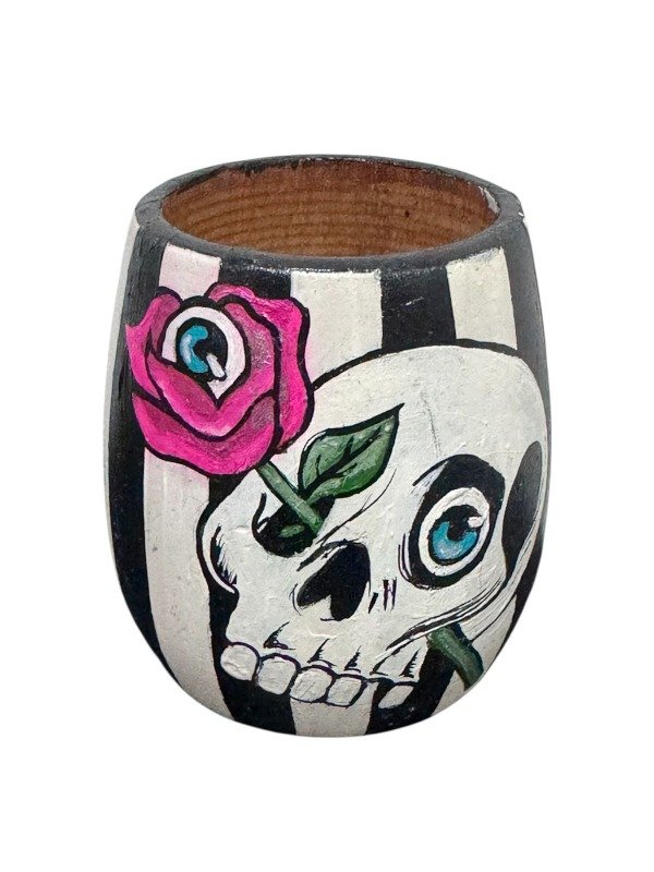 Producto - Mate pintado a mano Craneo