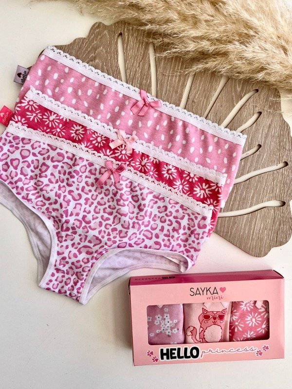 Producto - PACK X3 Bombacha de nena algodon - COD 1007