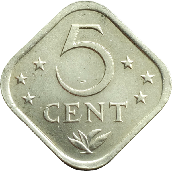 Producto - Antillas Holandesas 5 Cents 1979 Rombo Km#13 Unc - 0