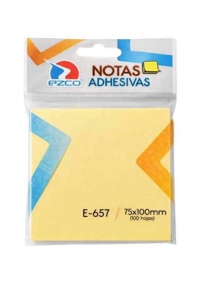 Producto - Notas Adhesivas Ezco E-657  75 x 100 mm x100 hojas
