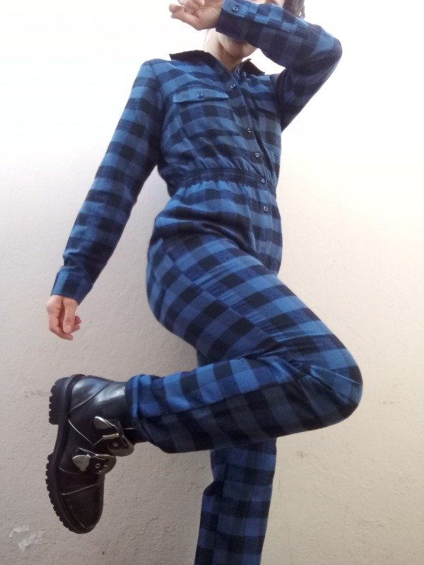 Producto - OVEROL ESCOCES azul