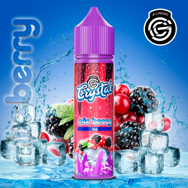 Producto - CRYSTAL MIX BERRY ICE (FRAMBUESA ARANDANOS MORAS FRÍO) 60ML 3MG