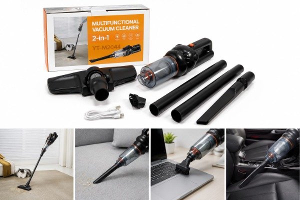 Producto - ASPIRADORA DE MANO INALAMBRICA PORTATIL EXTENSIBLE