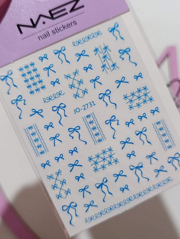 Producto - Stickers moños azul 2731