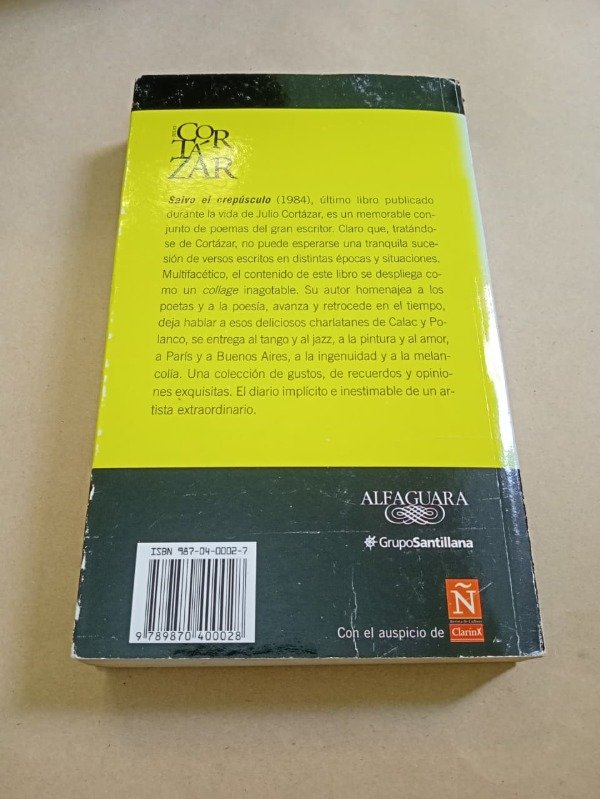 Producto - Salvo el crepúsculo - Julio Cortázar - Alfaguara 2004 - 1