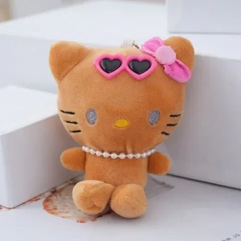 Producto - Llavero hello kitty marrón playera 13cm - 0