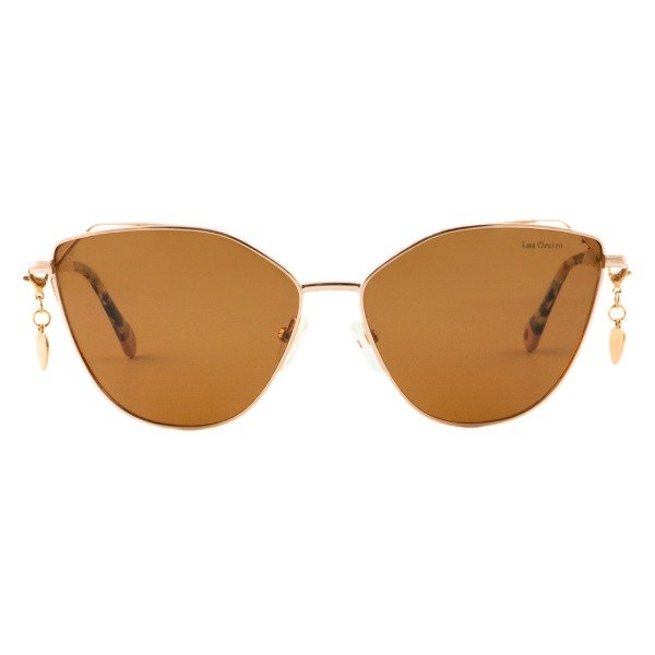 Producto - Las Oreiro 7386 Metal Dorado - Cristales Sepia - 1