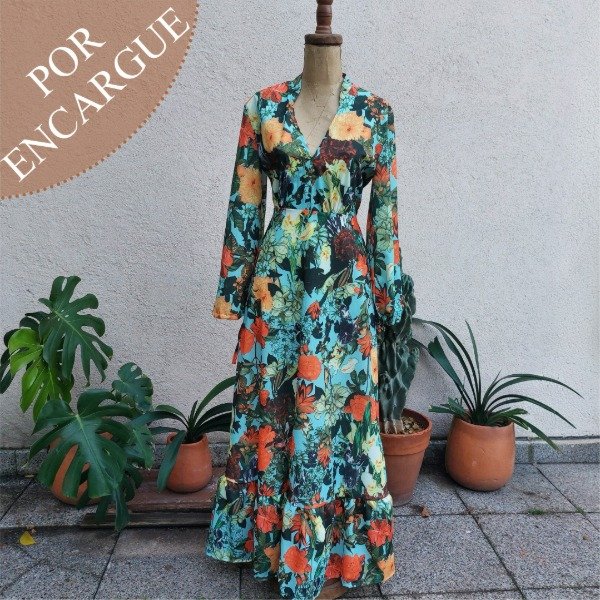 Producto - VESTIDO AFRODITA LARGO SEDA