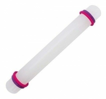 Producto - Palo de Amasar Antiadherente 33cm con Aros Niveladores