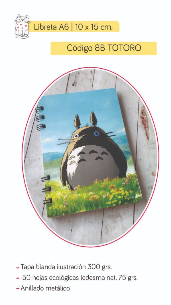 Producto - Libreta 8B Totoro