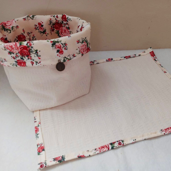 Producto - CESTA DE TELA + INDIVIDUAL