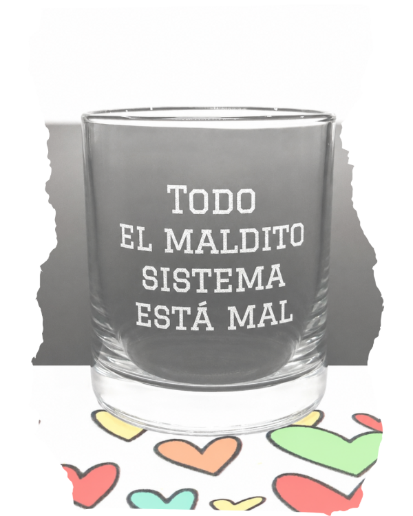 Producto - Vaso de whisky con frase - 0