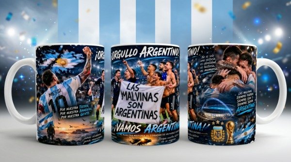 Producto - PLANTILLAS TAZAS LAS MALVINAS SON ARGENTINAS