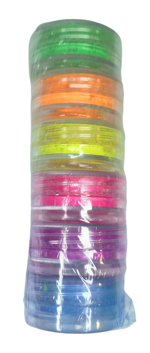 Producto - Polvos fluo x6 colores