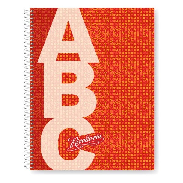 Producto - CUADERNO RIVADAVIA ABC PP 21x27 ROJO 60H Rayado