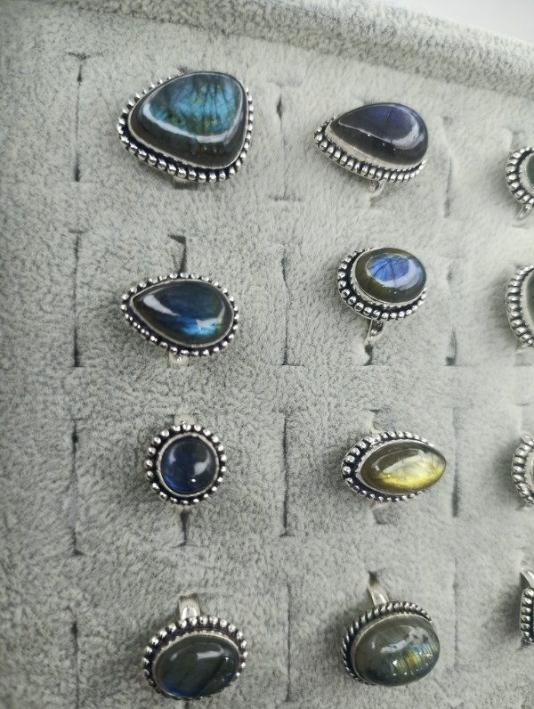 Producto - Anillo Baño en Plata de piedra Labradorita - 4