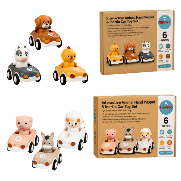Producto - NT-151 PACK AUTOS X3 AUTOS TITERES DE DEDO GRANJA - 0
