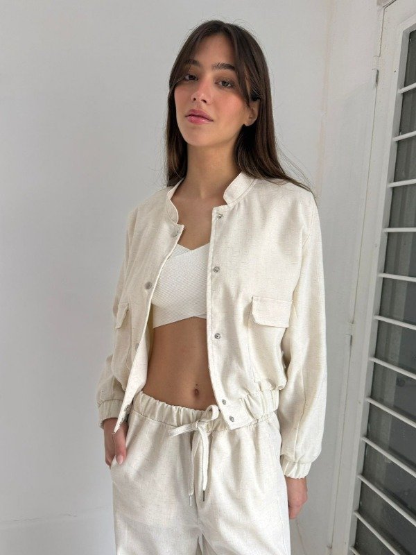 Producto - Bomber Oysho Lino