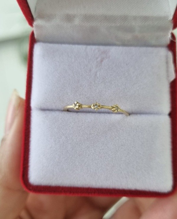 Producto - Anillo oro 18k Florcitas - 1