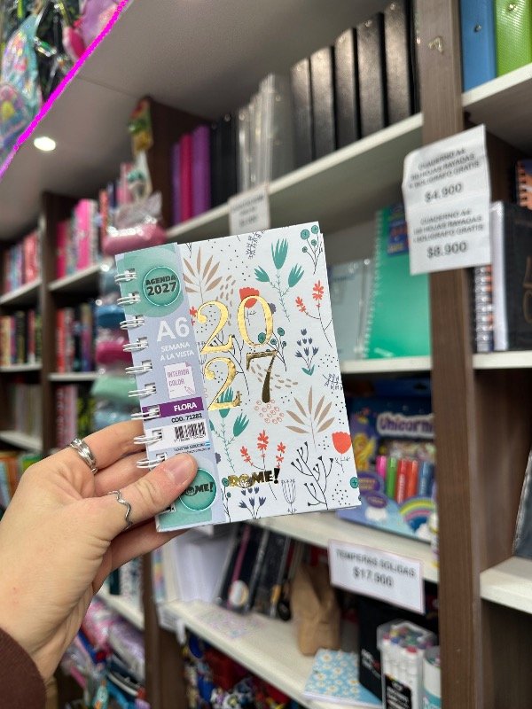Producto - Agenda A6 Flora 1 Semanal Rome 2027 - 0