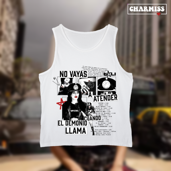 Tank top no vayas a atender cuando el demonio llama
