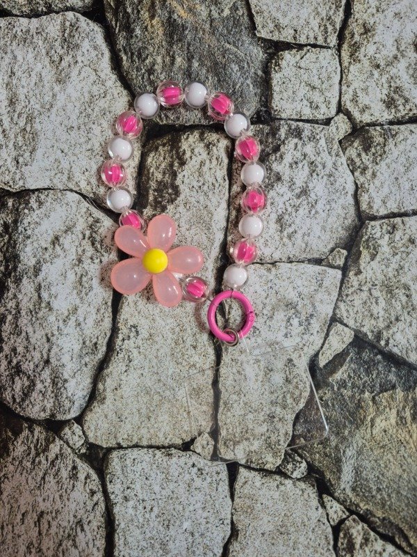 Producto - Holder flor con adaptador fucsia