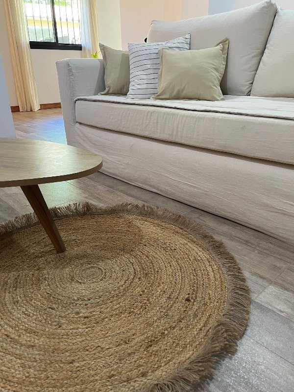 Producto - Alfombra de yute redonda 90cm