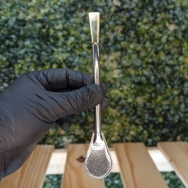 Producto - Bombilla Acero Rey / Dorado