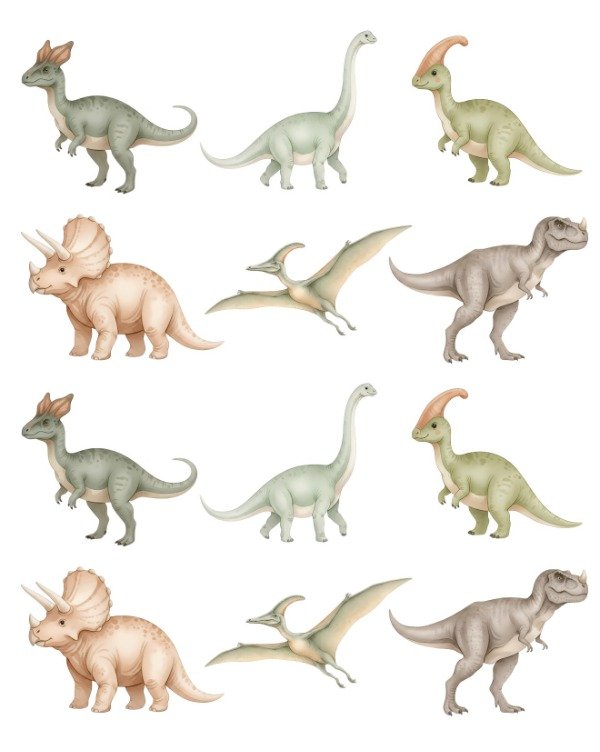 Producto - STICKERS JURASSIC FORMA X 12