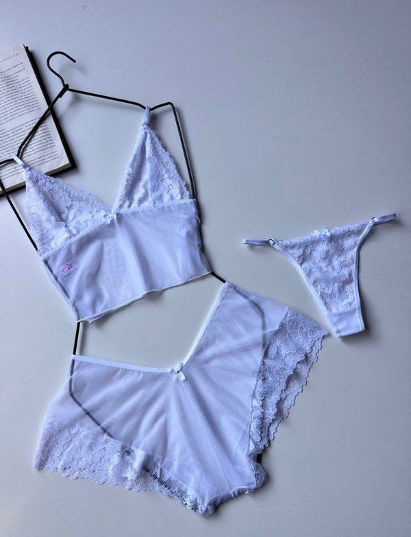 Set pijamita x3 blanco