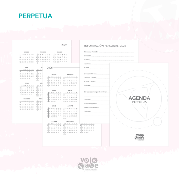 Producto - Interior AGENDA PERPETUA