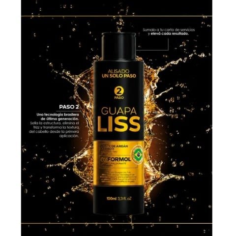 Producto - Alisado Profesional sin Formol, Espejo Argan Guapa liss Nutre 3 pasos - 3