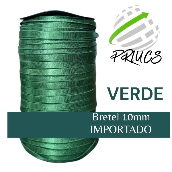 Producto - Bretel 10mm Importado Verde Nylon Rasado CONO