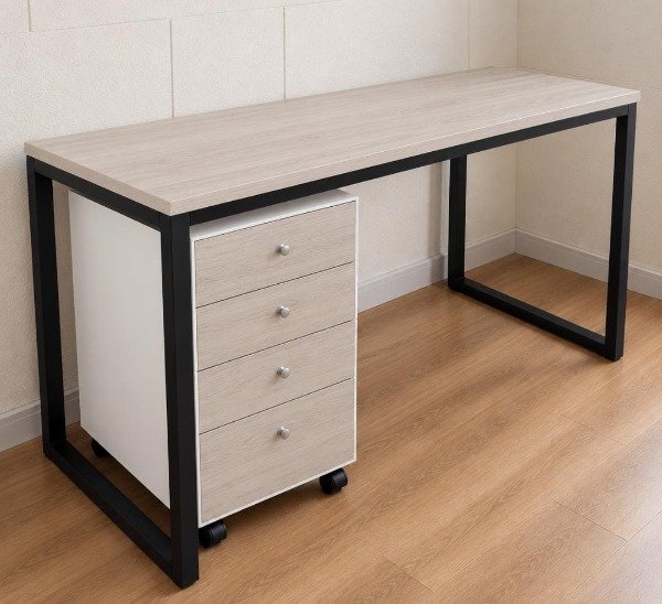 Producto - Escritorio 180x60 con pasacables + cajonera movil - 1