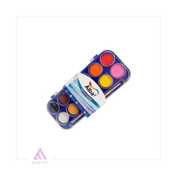 Producto - ALBA acuarelas en estuche x 12 colores