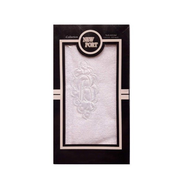 Producto - Toalla individual con Inicial New Port Bordada en Caja - 5