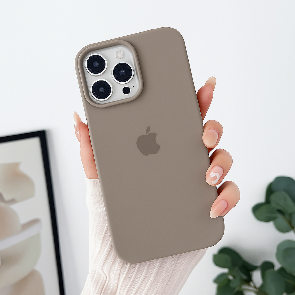 Producto - FUNDA SILICONA IPH COLOR GRIS ROCA
