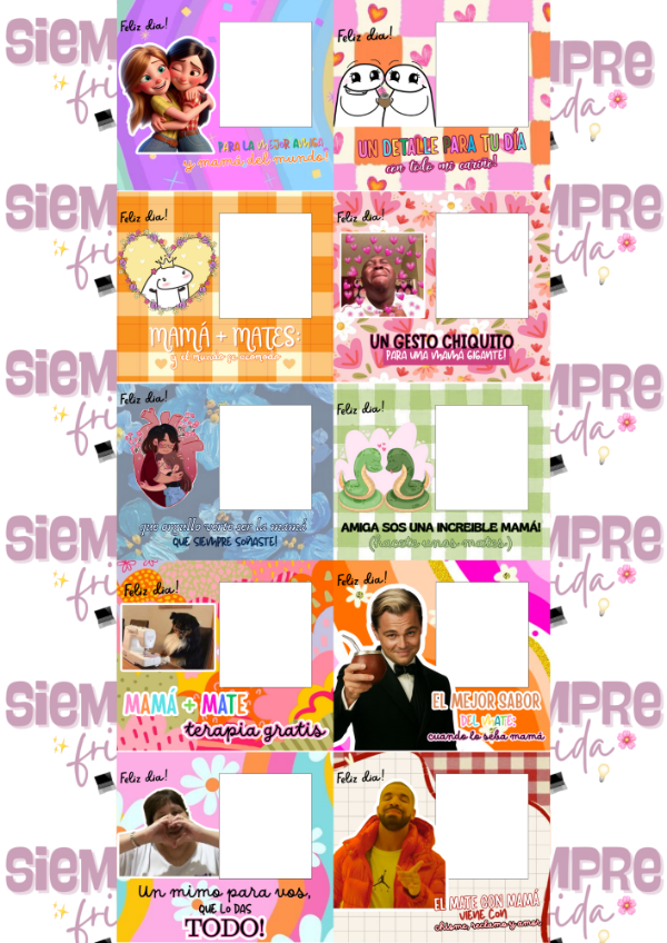 Producto - Imprimible tarjetas yuyito Día de la Madre