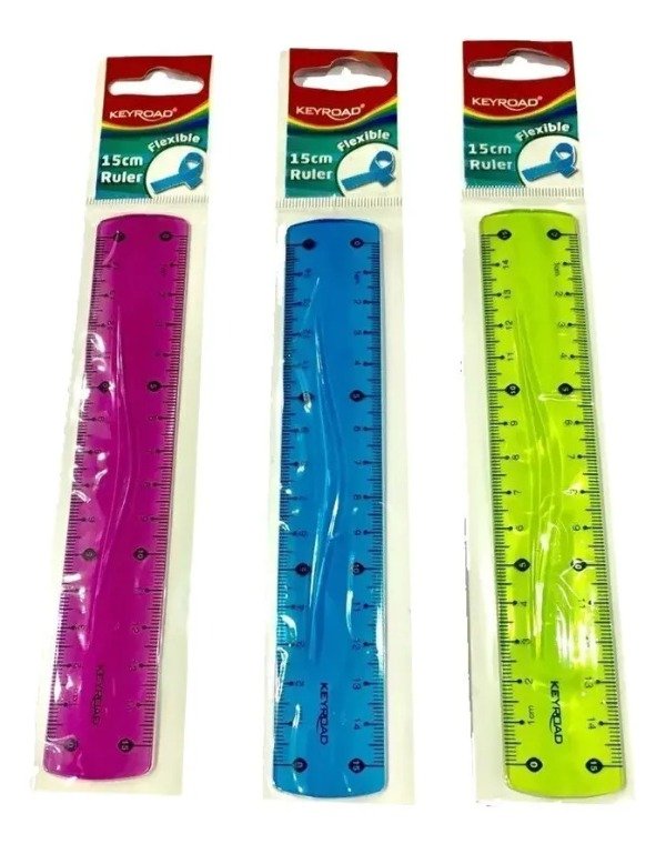 Producto - Regla Flexible Keyroad 20 cm Rojo - 2