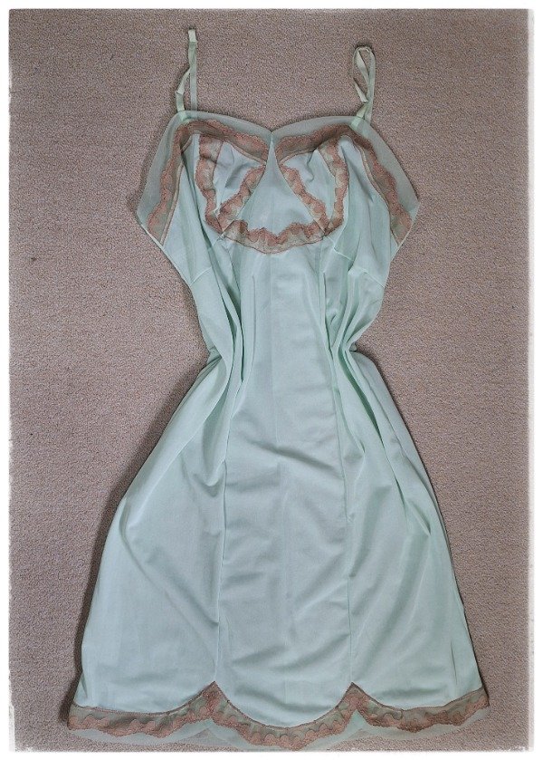Producto - Enagua Solero Verde acqua y puntilla nude