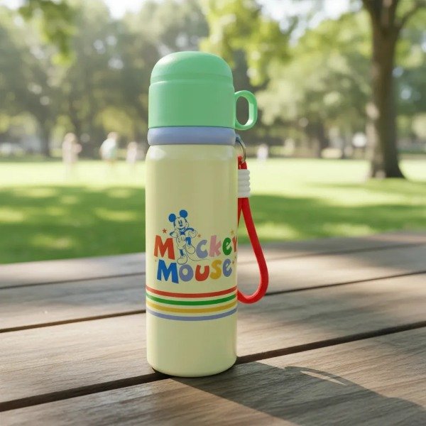 Producto - TERMO MICKEY MOUSE LICENCIA ( CLANDY)  CON CORREA 550 ML COD 8362