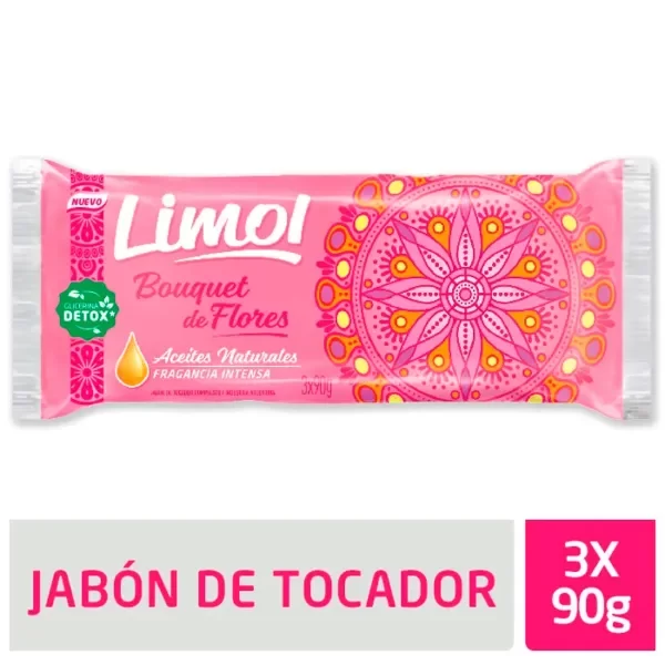Producto - JABON DE TOCADOR X 3 LIMOL DE ROSA